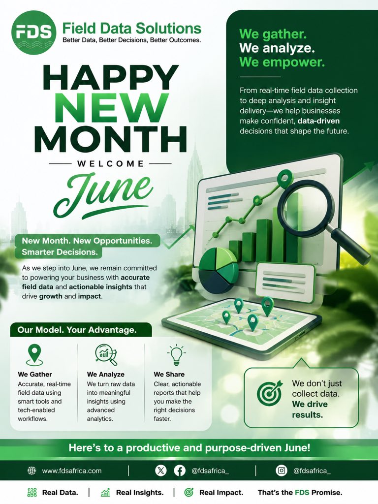 akaysound's tweet photo. Welcome June!!!!

We uphold Quality Data, Analytics to drive major business decisions!!! INDULGE us today…

#trending #data #June #africaforward2026 #business #ngo #evaluation #monitoring https://t.co/jHYxmhXGB3