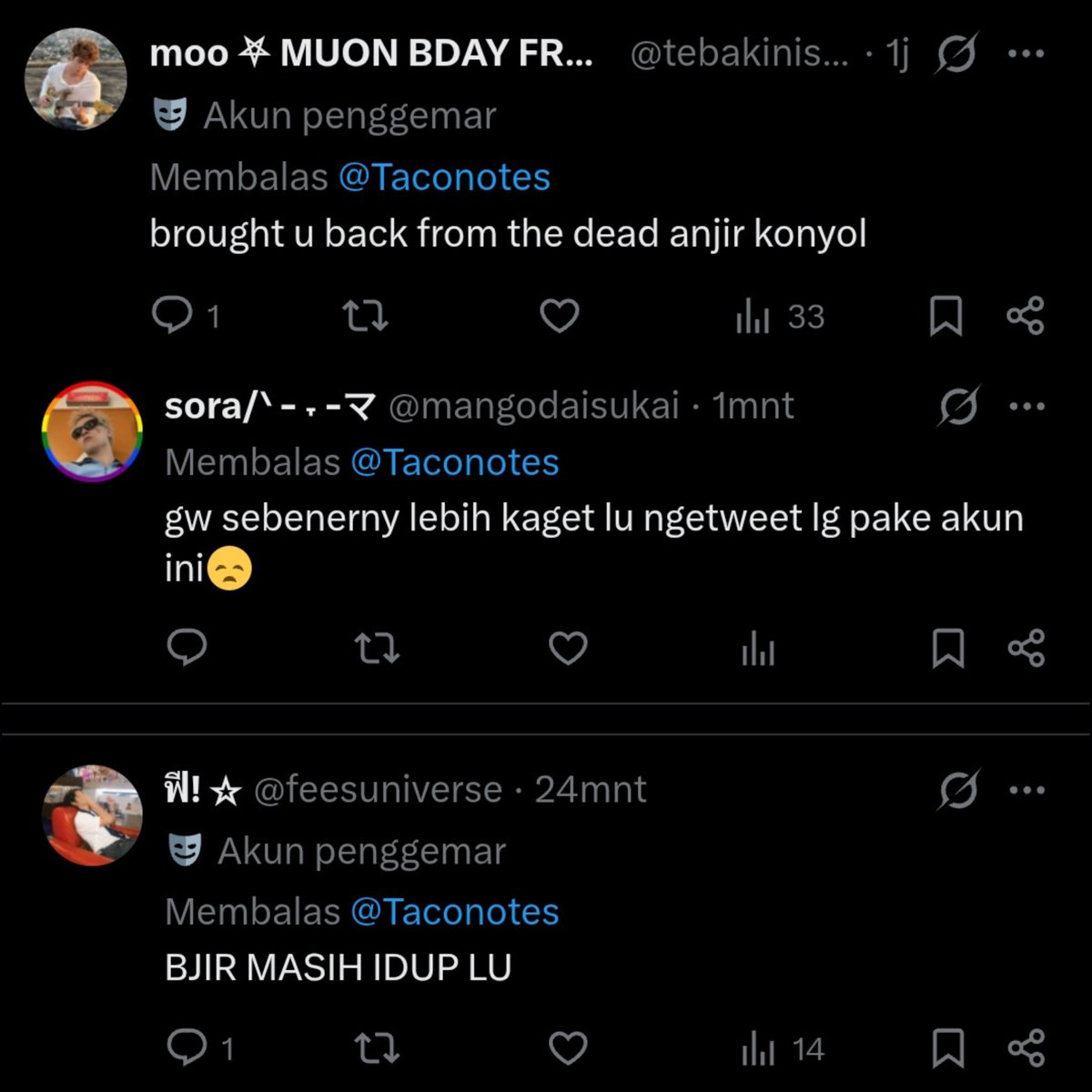 Taconotes's tweet photo. WKWKKWKW Hallo guys, saya kembali dengan kondisi "tidak baik-baik" saja (lagi) https://t.co/0i20yGWDJD