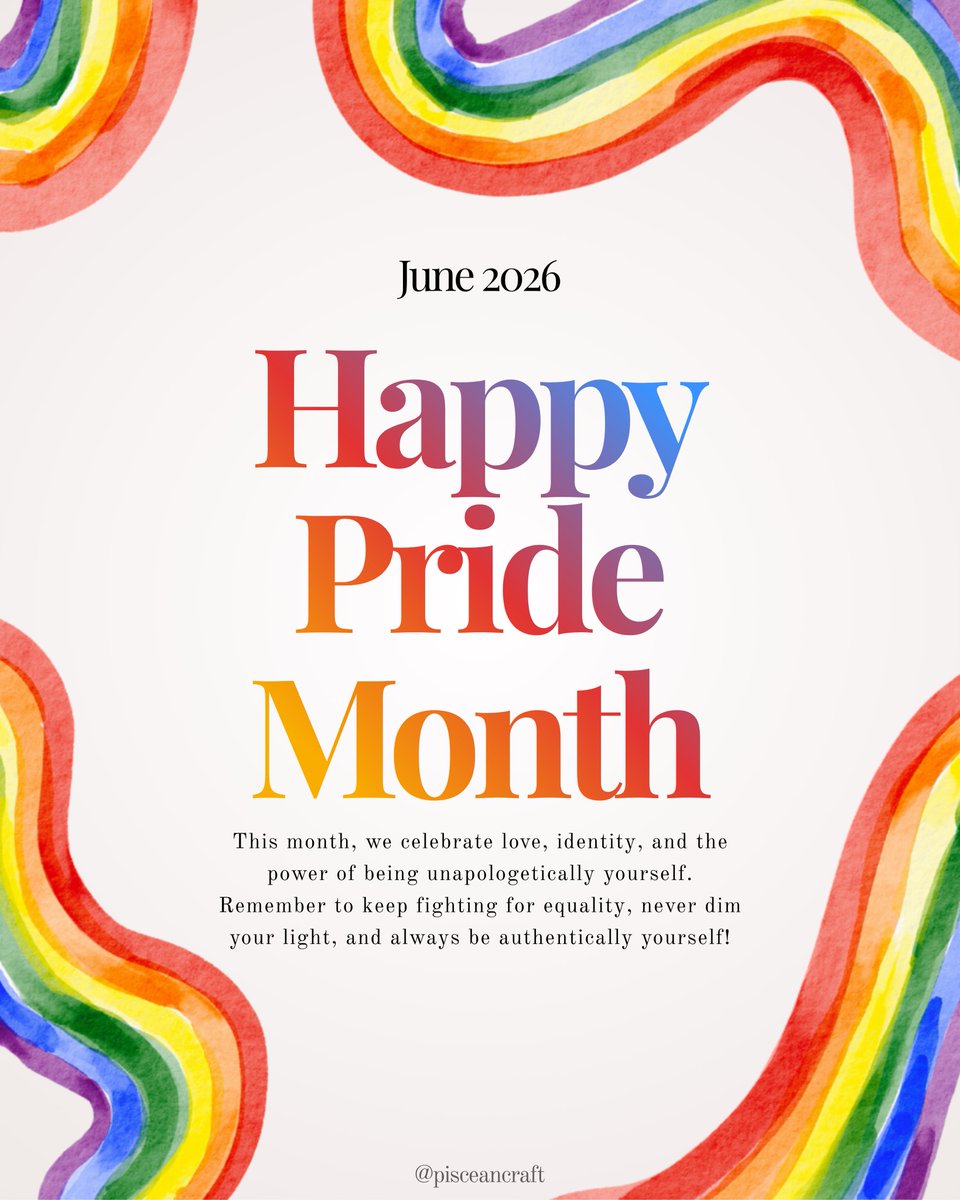 PisceanCraft's tweet photo. Happy Pride Month!🎉🏳️‍🌈💖🏳️‍⚧️✨ | #pridemonth #Pride #queer #inclusive #lgbtq https://t.co/o6xAtJJ7uF