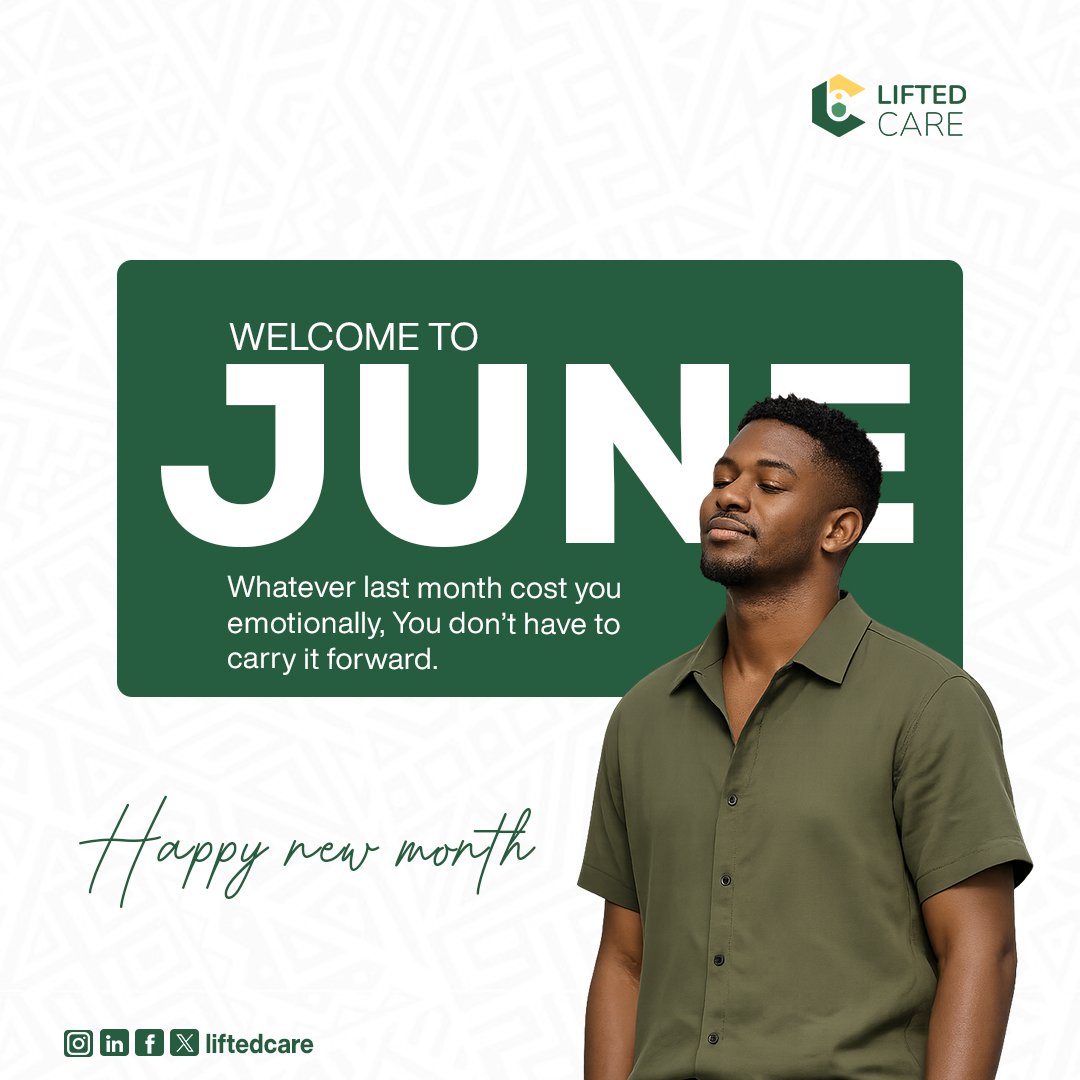 LiftedCare_'s tweet photo. May is done. Whatever it cost you emotionally — leave it there.
June is a fresh page. You don't have to carry it forward. 🌿💛
Happy New Month. — Lifted Care

#HappyNewMonth #WelcomeToJune #LiftedCare #HealingMadeAccessible #MentalWellness https://t.co/FzBmIp30YT