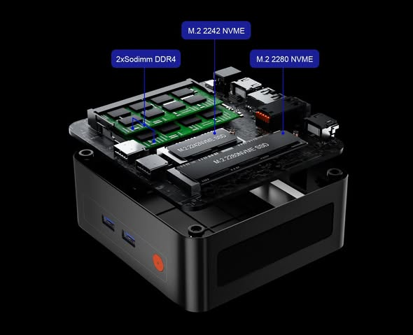 bmpg289's tweet photo. MLLSE G1 Mini PC Review

- AMD Ryzen 5 5500U, 6C/12T, up to 4.0 GHz,
- GPU: AMD Radeon Vega 7 @ 1800 MHz
- RAM: 16 GB DDR4-3200, 2× slot
- Storage: SSD M.2 2242 NVMe 512GB
- WiFi 5 + BT 4.2 + LAN
- Dimensions 106×114×44 mm, 0.42 Kg

More Info: https://t.co/Qgf78iNx3J https://t.co/hs7AQE6Xja