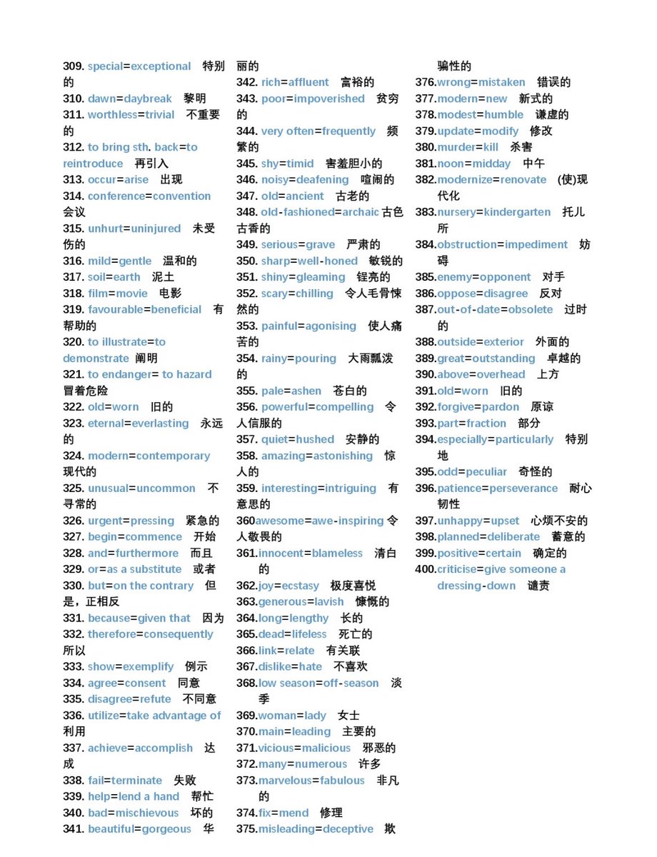 AiIeltsMaster's tweet photo. 雅思稳了❗️听力和阅读的核心就是同义替换词

以下是400个雅思高频同义替换词👇 https://t.co/xKio5lPMkW