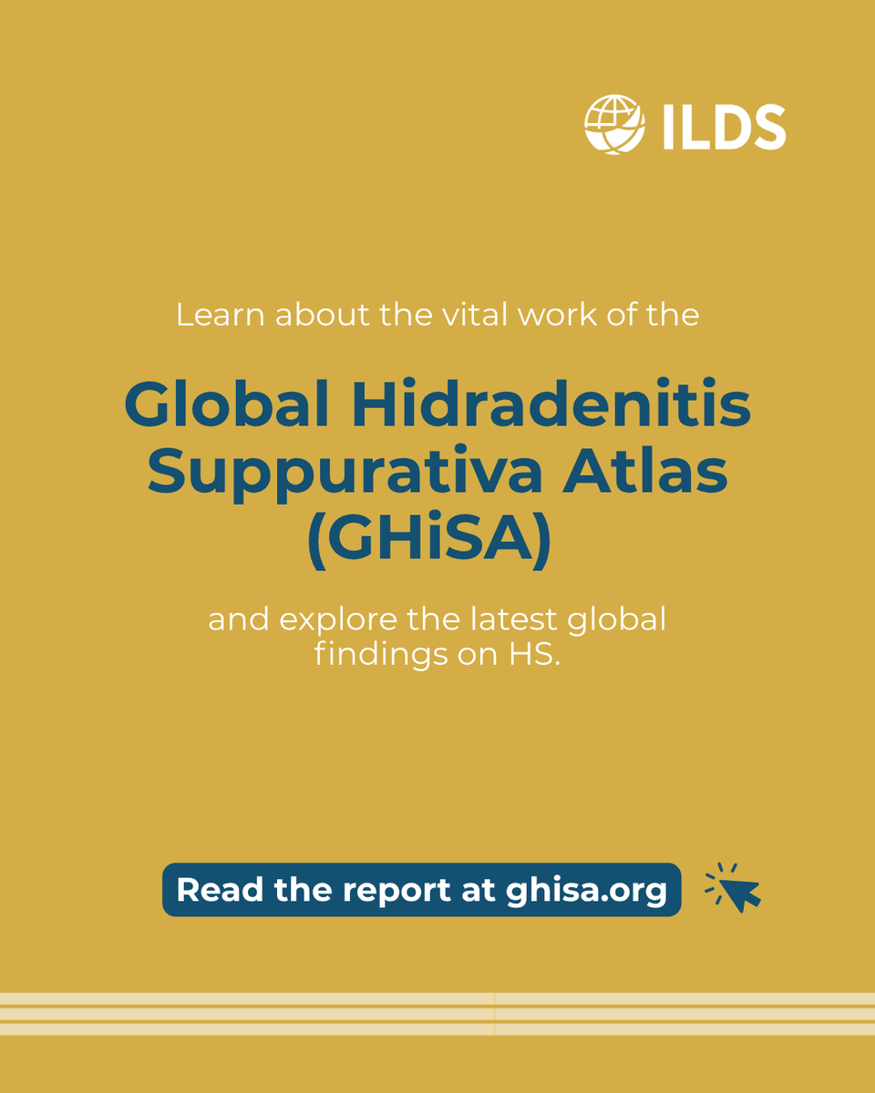 ILDSDerm's tweet photo. This week is #HSAwarenessWeek.

The first global prevalence study from GHiSA, an ILDS initiative led by Prof. Gregor Jemec, suggests that around 1 in 100 people may be living with HS worldwide. Greater awareness is key to improving care and outcomes.

https://t.co/ZrB9tBOtON https://t.co/tdBZzJETG9