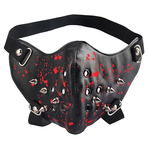 ObsidiankitsuVT's tweet photo. I just received GelConnie Leather Cosplay Punk Half Face Motorcycle Wind Protective Anti-Dust Biker Outdoor Sports Mask - Spike Rivets-black Graffiti from shadowthevtkitten via Throne. Thank you! https://t.co/ueBh9te5Fd #Wishlist #throne https://t.co/wmYNOwdIE2