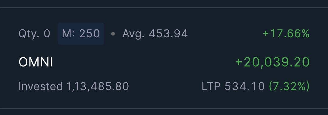 adityakumar1306's tweet photo. OMNI 8% UP.

For more such trades join my telegram channel https://t.co/mEH6OpylTj