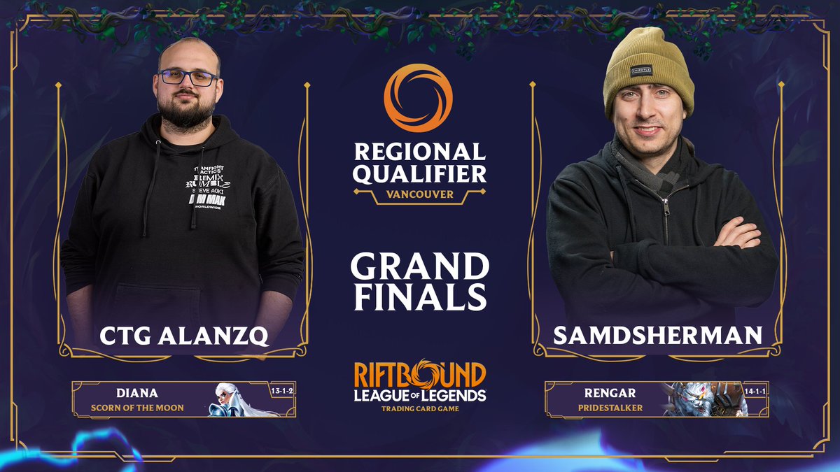 riftboundop's tweet photo. We will have our first REPEAT Regional Champion at #RQVancouver 💪

Who do you have taking home the trophy? 🏆 https://t.co/1Dkyrmfcmi