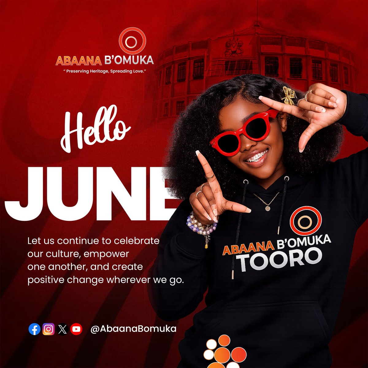 AbaanaBomuka's tweet photo. Hello June! 
As we step into a new month, Abaana B’omuka welcomes June with gratitude, hope, and determination.
May this month bring new opportunities, growth, good health, and success to you and your loved ones. #AbaanaBomuka https://t.co/8FPn8gGlx9