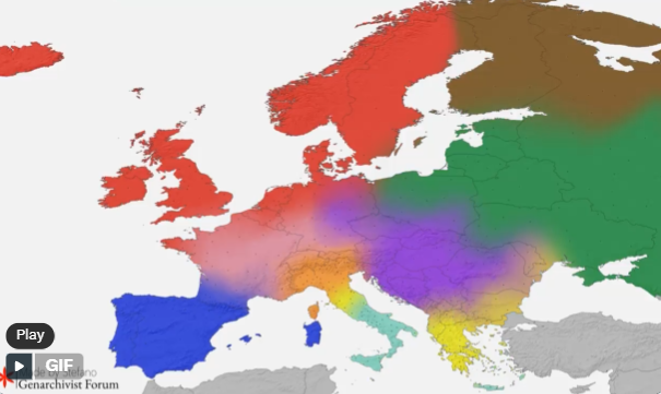 Dljokl's tweet photo. I'm very confused as to why middle-Italians cluster with Greeks, but southern Italians are their own thing. https://t.co/oRNb83JaRF