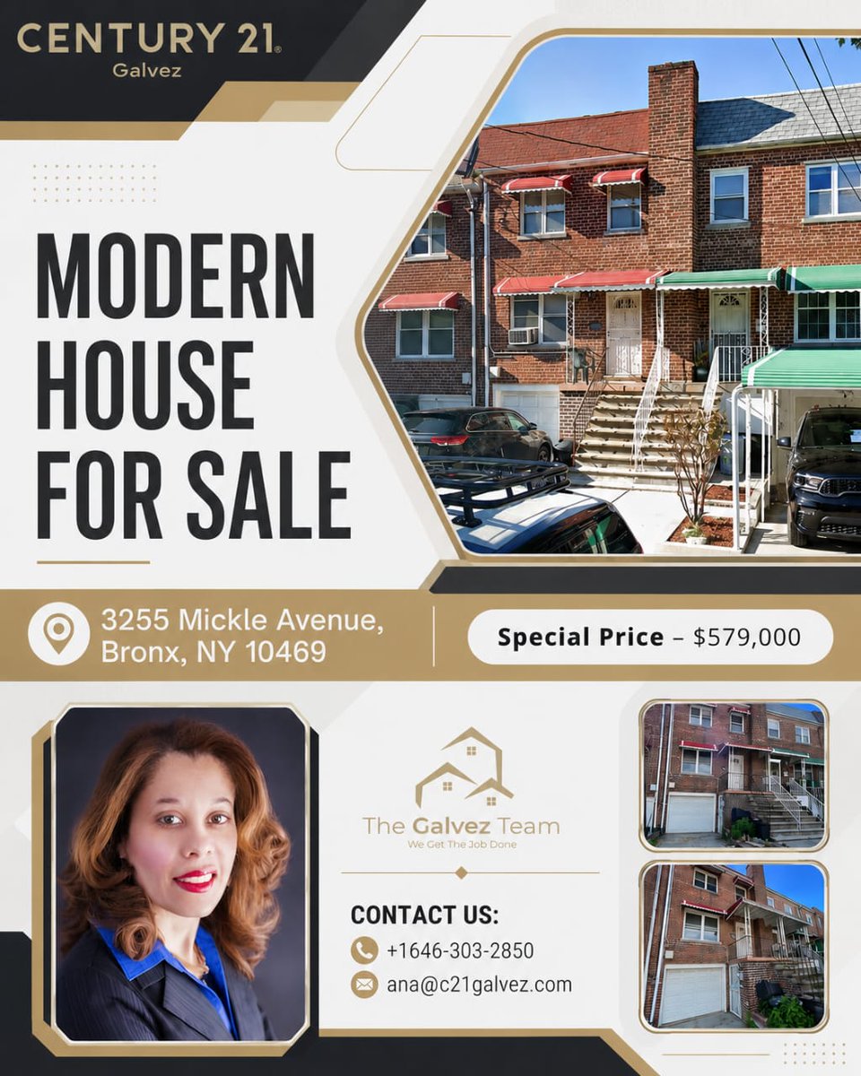 agent25386's tweet photo. 💎🏡 Luxury Living Starts Here 🏡💎

👩‍💼 Listed By Ana Matos
📞 +1646-303-2850
📧 Ana@c21galvez.com

✨ Your next chapter starts here. ✨
.
.
#LuxuryHome 🏡
#BronxHomesForSale 📍
#AnaMatosRealtor 👩‍💼
#Century21Galvez 💎
#DreamHomeNY 🔑 https://t.co/Mtei9ngNfl