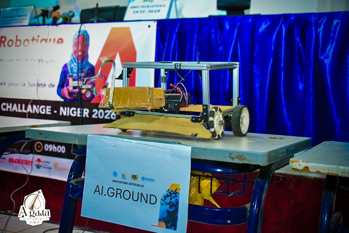AlgaitaStudio's tweet photo. Lancement officiel ce matin du Robotics for Good Youth Challenge Niger 2026 ! 📷
​Placée sous le thème  « Agriculture et Sécurité Alimentaire », cette compétition nationale de robotique met à l'honneur l'ingéniosité de notre jeunesse. https://t.co/rP4ibHBQSI