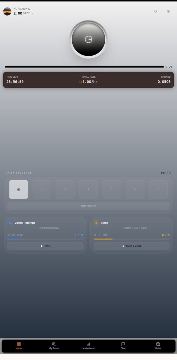 Verychat_'s tweet photo. GREY Network New mining app ⛏️ 

🪙Token buying selling start 🪙

👥Join fast early phase 👥

Referral code 👉 Rabnawaz

Use my link to get started: 
 https://t.co/37RDnzLFbq

#GreyNetwork #InterLinkAmbassador https://t.co/d8ooObTkyU