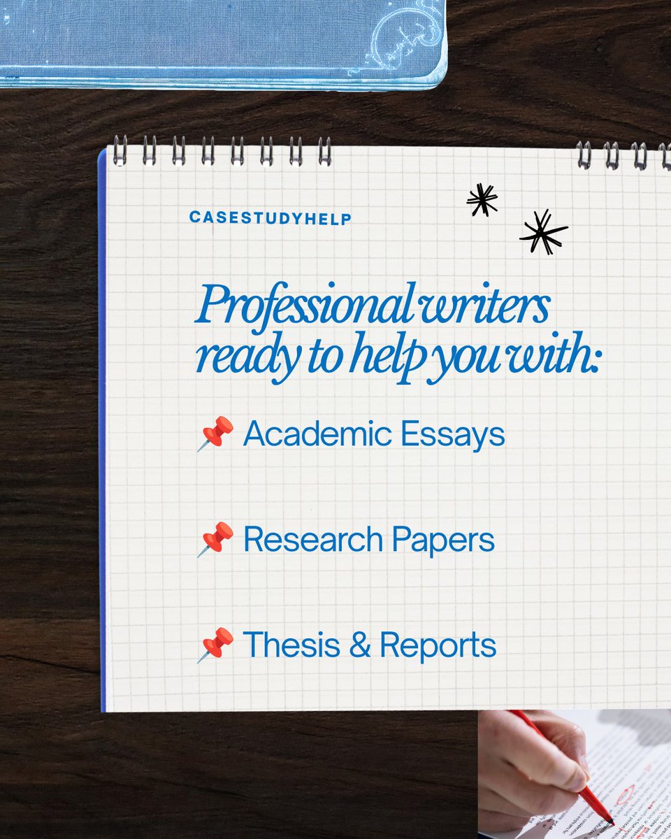casestudyhelp's tweet photo. Writing essays can be overwhelming but it doesnβt have to be!
Save time, reduce stress, and achieve better grades!
π https://t.co/k1V1JucIhY
#essaywritinghelp #academicwriting #studentsupport #homeworkhelp #researchpaperhelp #essayexperts #collegelife #casestudyhelp https://t.co/FtrE3jSZEb