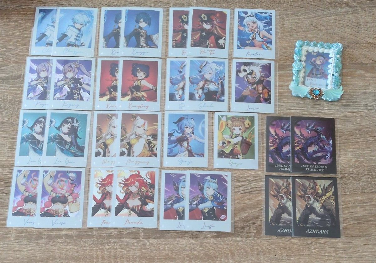inari_112's tweet photo. 【交換|譲渡】原神　チェキ

譲　画像1
求　シグウィン、シトラリ、七七
　　or70円/枚+送料

お気軽にお声掛けください https://t.co/2F9PAV37Rf