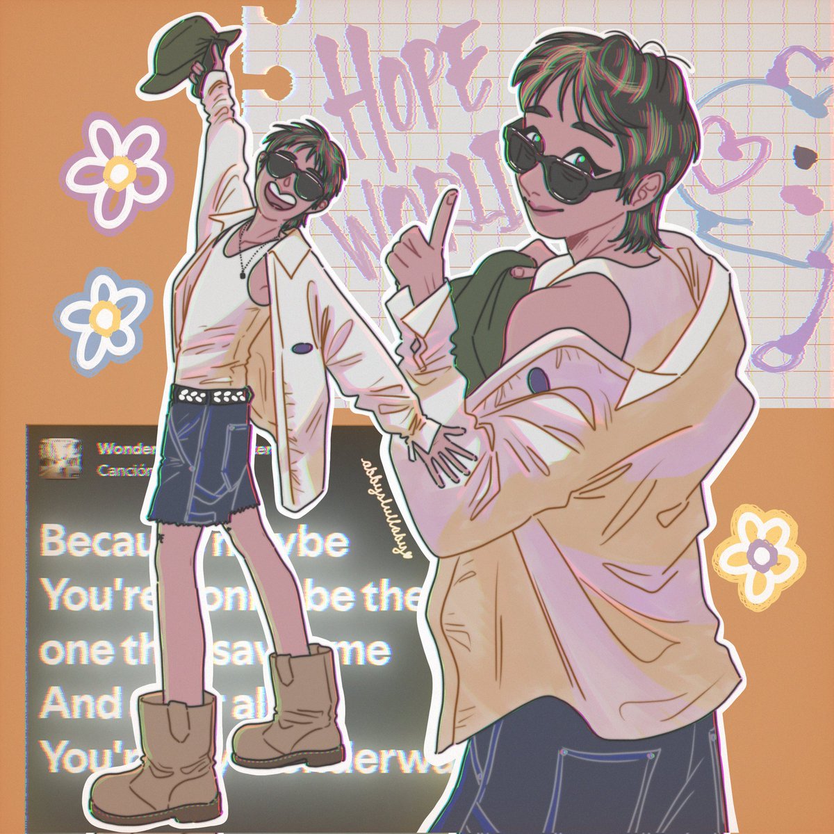 odd_eye07's tweet photo. Hobiiiii 🫶🏻🌻🌼🏵️ 
#btsfanart #jhope https://t.co/3O8fsRrSvv