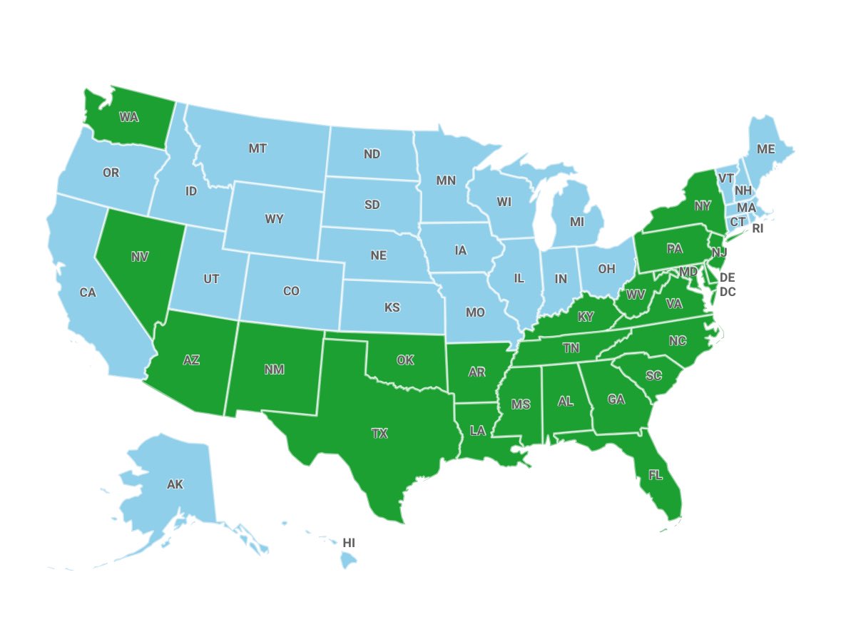 KnaughtyKnancy's tweet photo. @forglift_cert y’all just gotta start driving places (green is visited) https://t.co/ZEl6fiii7k