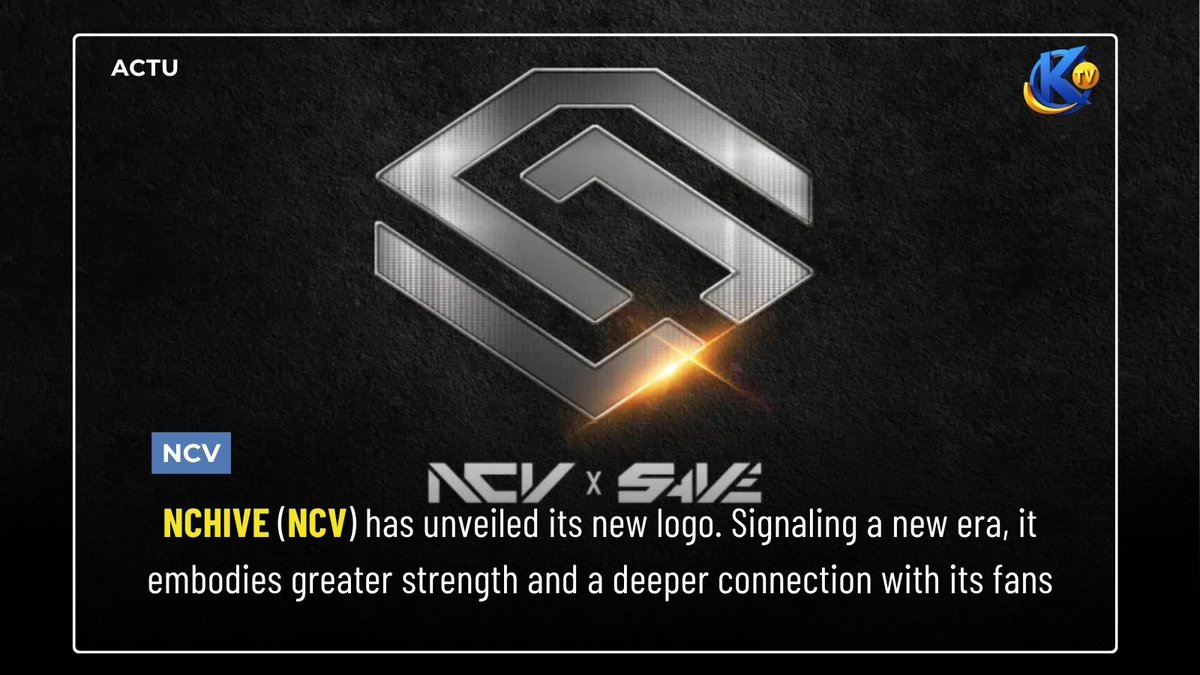 kstation_tv's tweet photo. #NCHIVE unveils its official emblem & renewed logo motion, introducing the "One symbol, two souls" concept that unites NCV and SAVE. A new chapter begins!
https://t.co/LKVCIGcNBT
#์์ธ์ด๋ธ #SAVE #์ธ์ด๋ธ #kstationtv #ypoa @nchiveofficial @Nchive_France https://t.co/JIeI0CpE8m