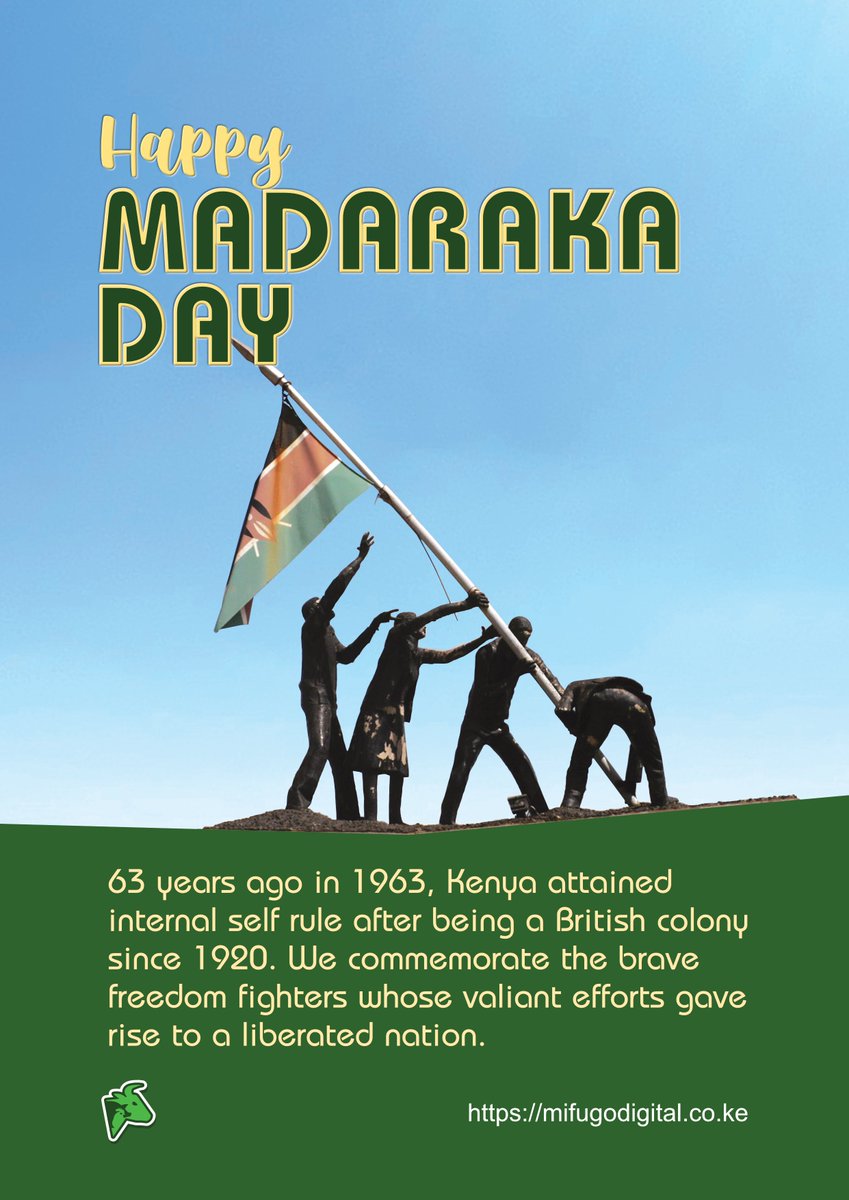 MifugoDigital's tweet photo. Happy Madaraka Day to all 🇰🇪 #MadarakaDay https://t.co/5RknH4MZOk