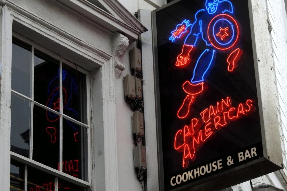 rgmcdermott's tweet photo. REELING IN THE YEARS 
Staff at Captain Americas recall the good times at soon-to-close Grafton Street restaurant   
@TheIrishTim @HughPDooley @IrishTimes @AmandaJBrunker 
https://t.co/huoHz2cFyf https://t.co/VGNi986VKO