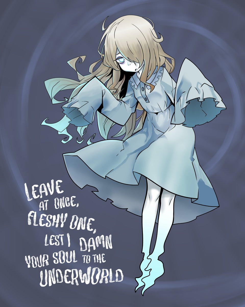 violessence's tweet photo. made a random ghost character. her name is cece. forgive her manners, it's ectoplasm week 🥀 https://t.co/SFx4jFJ2rn