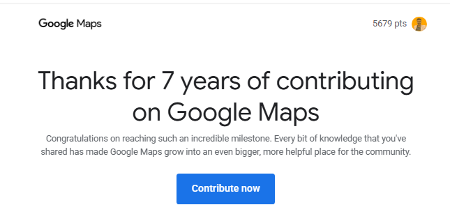 Devisinh's tweet photo. So it's my 7 Years at @googlemaps but where is my local guide pin ? for which i had submited my details years ago? This is wrong ☹️ https://t.co/W0verS44Xh