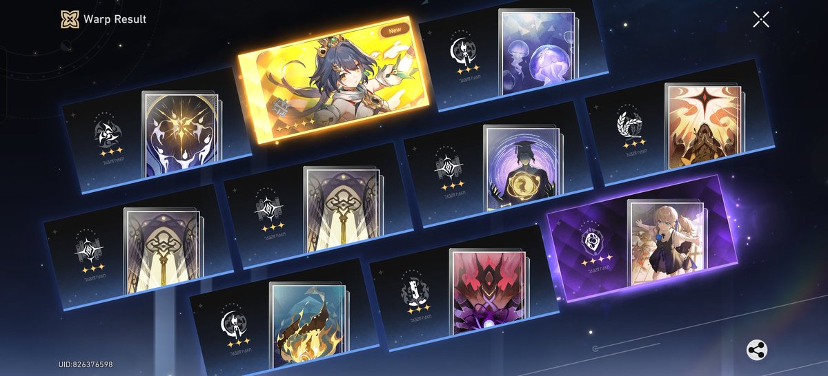aldreichd's tweet photo. Lol, I didn't expect to get both Blade, and his sword fan within 52 pulls 🤣 https://t.co/rpJcQyXSRf