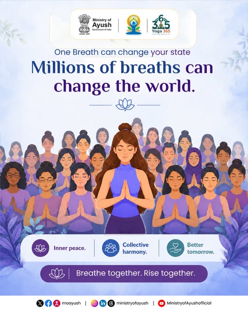 ncsmgoi's tweet photo. Every breath has the power to create change. When individuals find stillness within, it inspires harmony beyond themselves. From inner peace to collective well-being, Yoga reminds us that transformation begins with a single mindful breath.
#Yoga365 #ChooseBalance #ChoosePeace https://t.co/McmS2T43ue