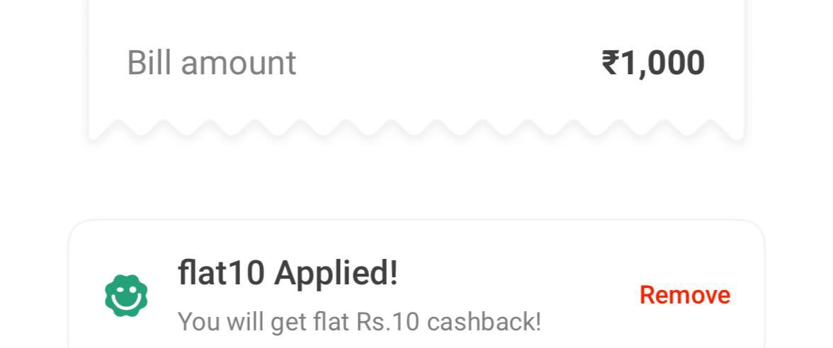 GrowDealz's tweet photo. Mobikwik : Flat Rs.10 Cashback On Credit Card Bill Payment.

Code : FLAT10

Min. Bill Pay Rs.1000. https://t.co/0gjmPmMIEX
