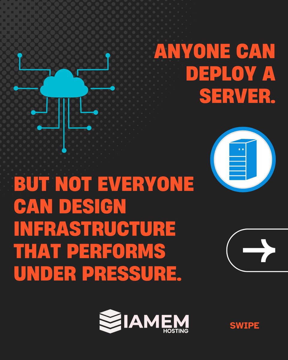 iamemhost's tweet photo. Setting up infrastructure is straightforward.

Designing it to scale, perform, and stay reliable under pressure — that’s where real expertise comes in.

The difference shows over time.

📞 +91 7702761948 

#IAMEM #ITStrategy #InfrastructureDesign #CloudSolutions #BusinessIT https://t.co/Rd6s6zpG0A