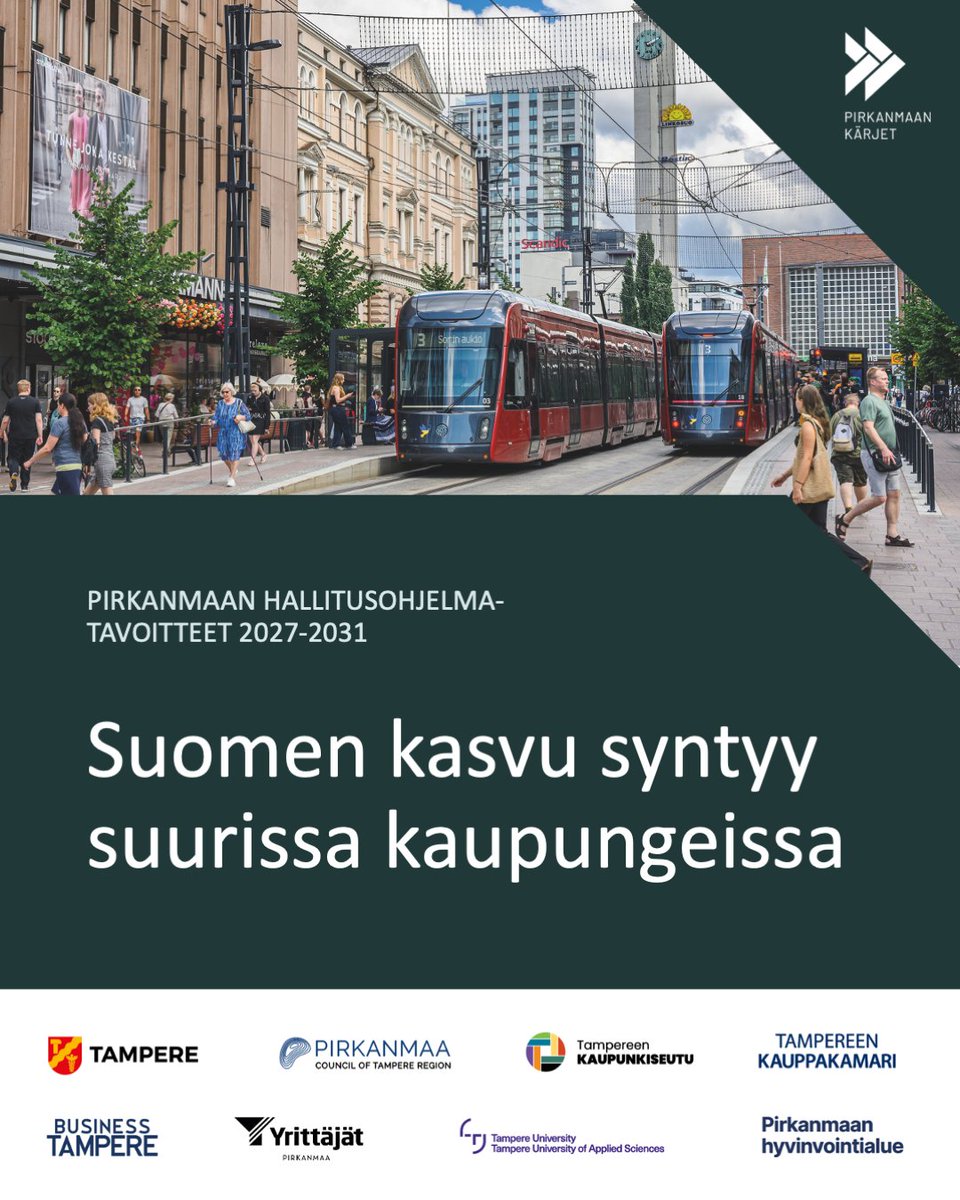 k2tre's tweet photo. Suomen tuleva talouskasvu, työllisyys ja kilpailukyky rakentuvat yhä vahvemmin suurilla kaupunkiseuduilla. Väestönkasvu, uudet työpaikat, investoinnit ja innovaatiot keskittyvät erityisesti Helsingistä Tampereen kautta pohjoiseen ulottuvalle...

Lue juttu: https://t.co/ZFopXxxm8y https://t.co/eOmrmExL09