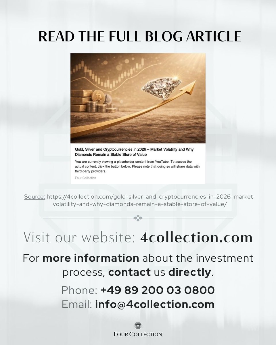 _FourCollection's tweet photo. Diamond mining is becoming more difficult as major deposits mature and new discoveries become rarer. 💎

Four Collection connects natural diamonds with blockchain transparency.

#DiamondMining #NaturalDiamonds #DiamondInvestment #BlockchainTechnology #Scarcity https://t.co/LCMSWxWwzg