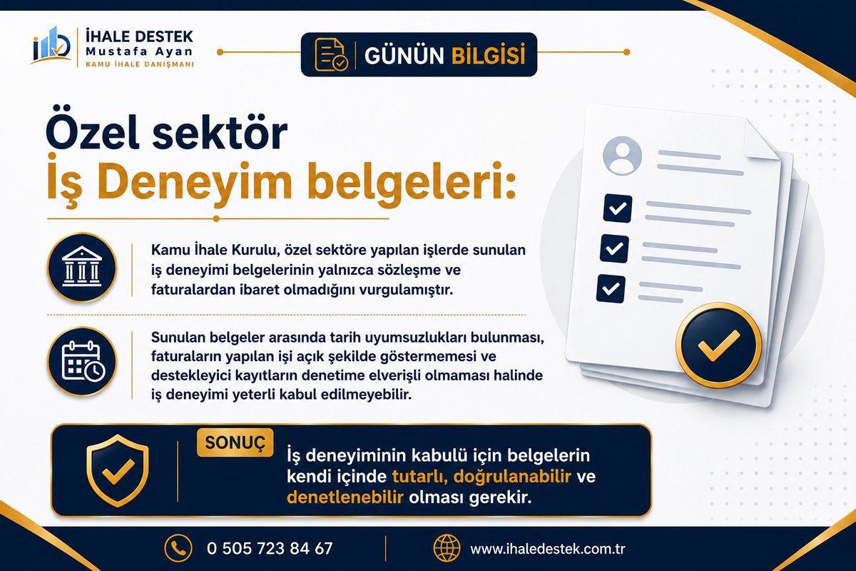 ihaledestek2's tweet photo. #İhaleDestek #İhaleDanışmanlığı
#İşDeneyimi #İşDeneyimBelgesi https://t.co/RtT2jmiNV4