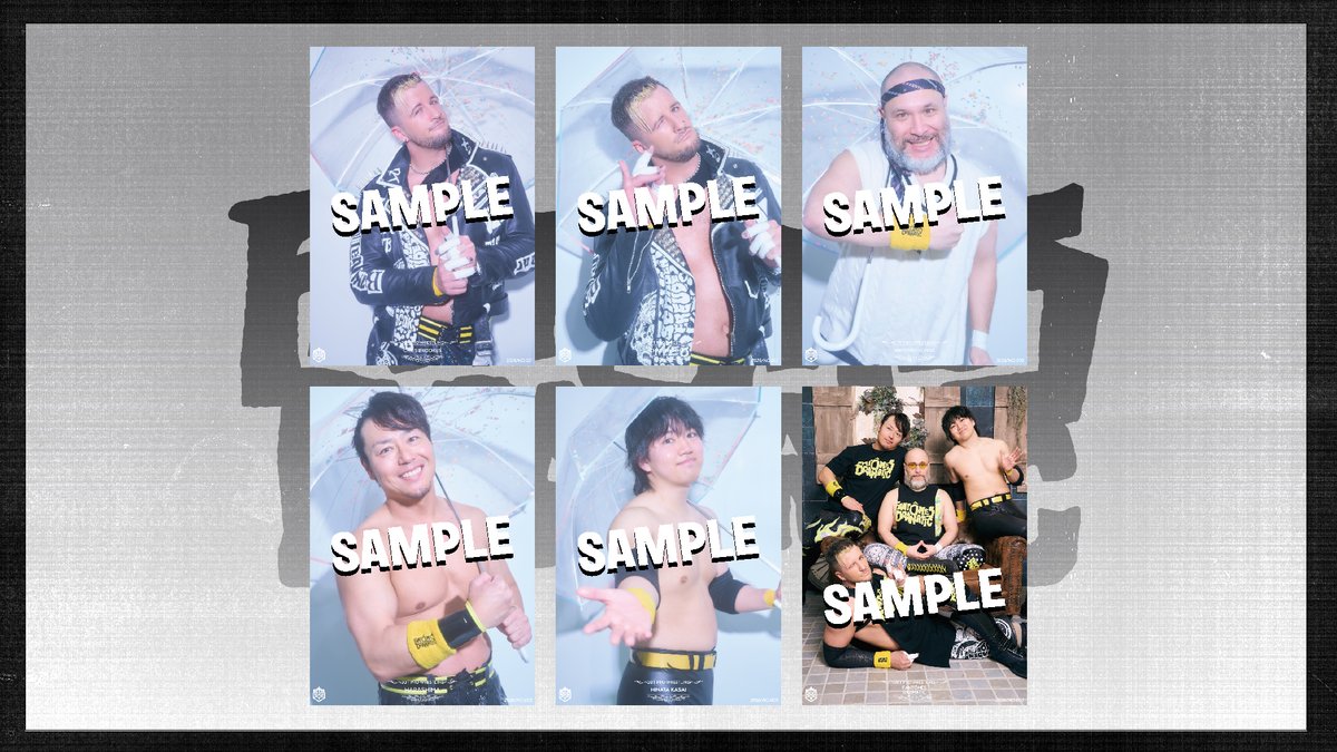 ddtproGOODS's tweet photo. 🤼6月3日 東京・新宿FACE「DDT MY LOVE 2026」

🆕MERCH !!!
━━━━━━━━━━

🎍新作企画ポートレート 1,500円
6月は傘仕様🌂

🎂バースデーポートレート 1,500円
(宮脇)

🫶ユニットポートレート 3,000円

#ddtpro #DDTグッズ https://t.co/XJRed7pqq1