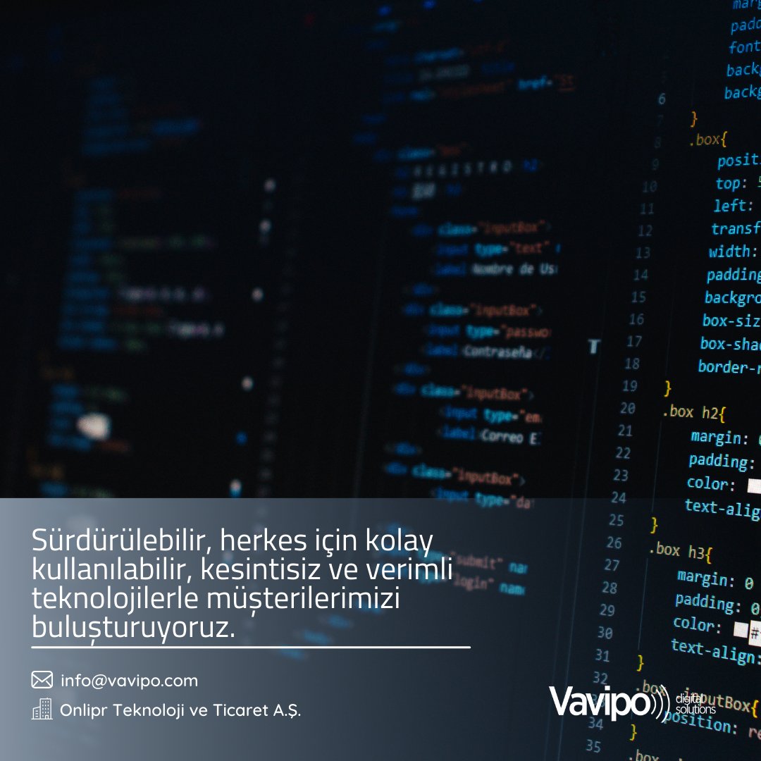 Vavipo's tweet photo. Sürdürülebilir, herkes için kolay kullanılabilir, kesintisiz ve verimli teknolojilerle müşterilerimizi buluşturuyoruz. 👍

https://t.co/9igBxVvhkr https://t.co/E91dpEOQR1