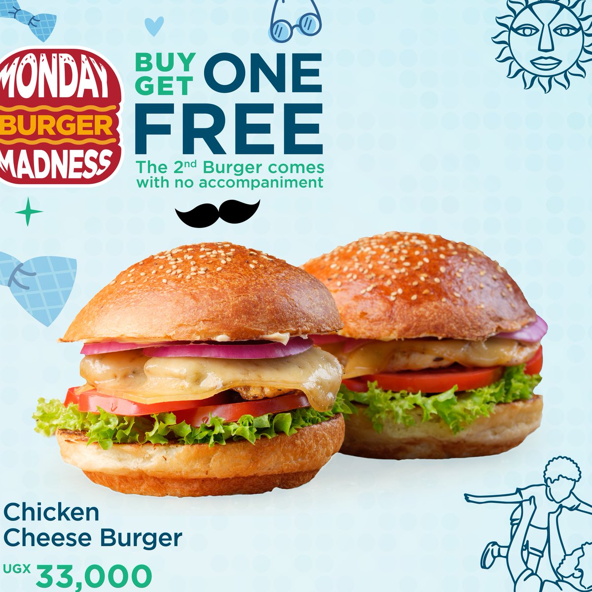 JavaHouseUG's tweet photo. Bringing big burger energy all month long. 🍔

Enjoy Buy 1 Get 1 FREE all month long every Monday.

#MadeWithLove | #MondayBurgerMadness