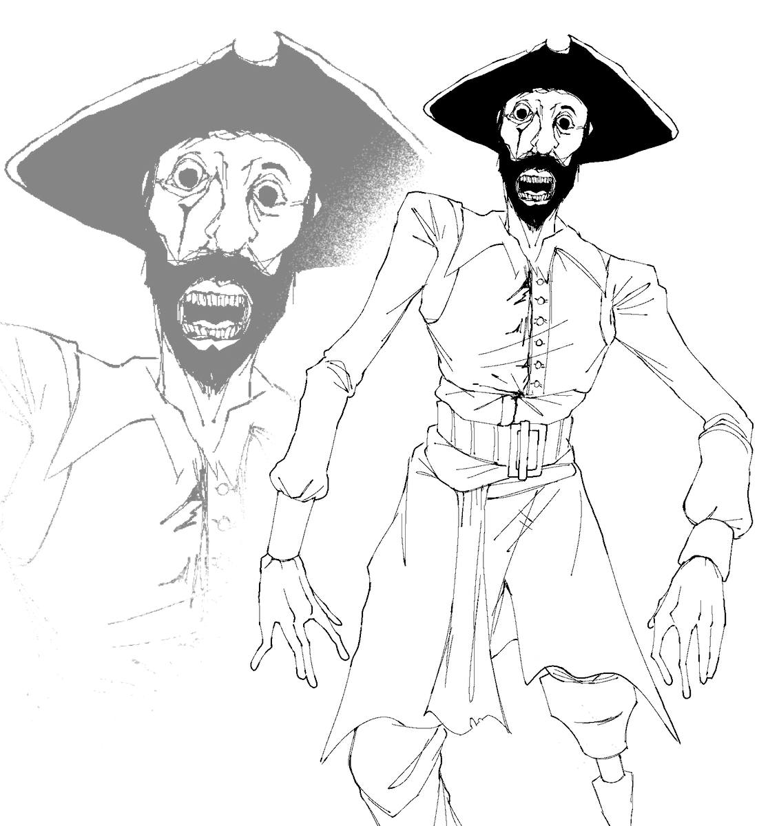 JustEg33's tweet photo. ( Backrooms Spoilers! )
.
.
.
Captain Clark .  ahoy me mateys or something https://t.co/gSb5QamEBd