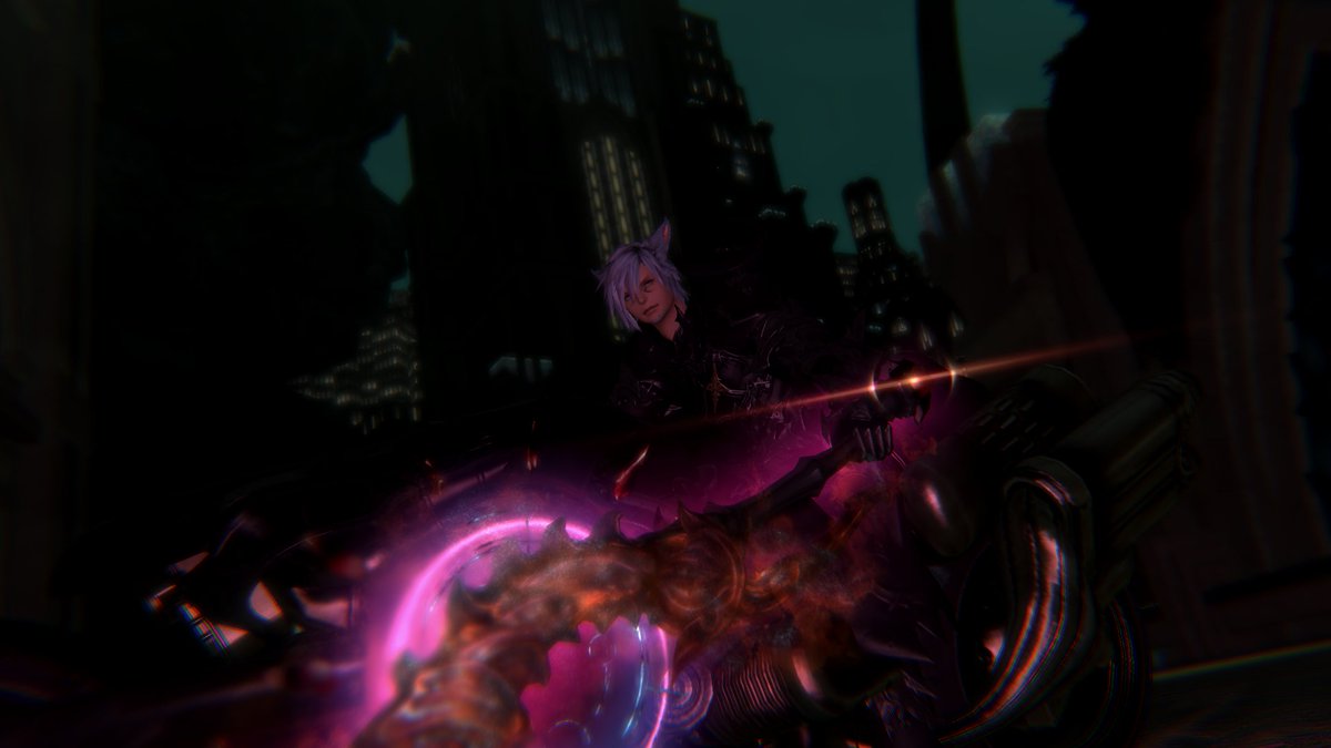 Dritz101's tweet photo. Cat on bike #FFXIV https://t.co/OIMkorcxz6
