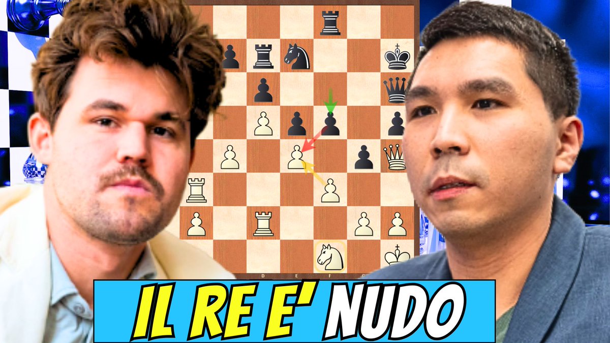 ScacchiGabriel's tweet photo. Norway Chess 2026

Carlsen vs Wesley So | Difesa dei Due Cavalli

Guarda: "Straordinario Wesley So! Carlsen Distrutto" https://t.co/nvsmAXUcjd

#Scacchi #Chess https://t.co/2gbpDdeeQe