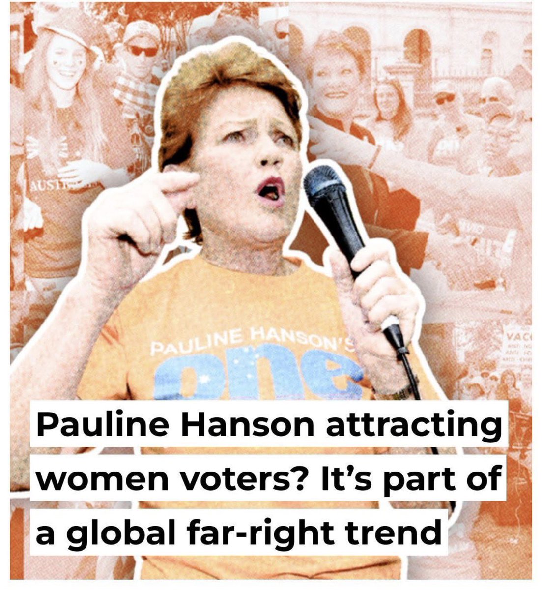 GreenTyler27's tweet photo. Political commentators in Australia should be very careful not to confuse disagreement with extremism. When millions of Australians hold concerns about cost of living, community cohesion, or economic security, dismissing them all as ‘far-right’ often pushes even more voters towards parties willing to address those concerns.

Pauline Hanson clearly resonates with a growing number of Australian females who feel ignored by the major parties and spoken down to by political and media elites.