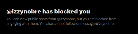 victor_bloquead's tweet photo. @izzynobre @Victor_Wanderlu Você tem emprego, Izzy Nobre? Bloqueia quem critica, tenha vergonha. Fica viajando pelo país que critica e diz ter nojo, lucrando com isso. Se não fosse assim, quem sabe as pessoas que se relacionam com você não teriam te abandonado, seu merda. https://t.co/meabaWTBUO