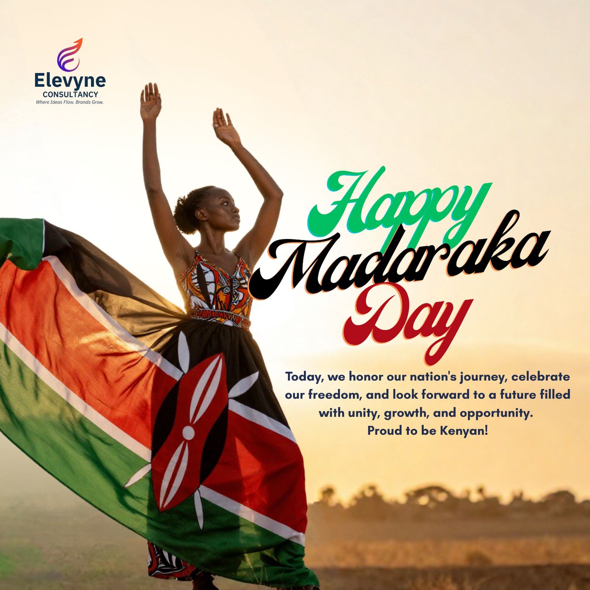 elevyneconsult's tweet photo. Freedom is not just a date on the calendar. It's a daily commitment. Happy Madaraka Day! 

#MadarakaDay #Harambee #BuildingKenya https://t.co/xErRZWxOC5