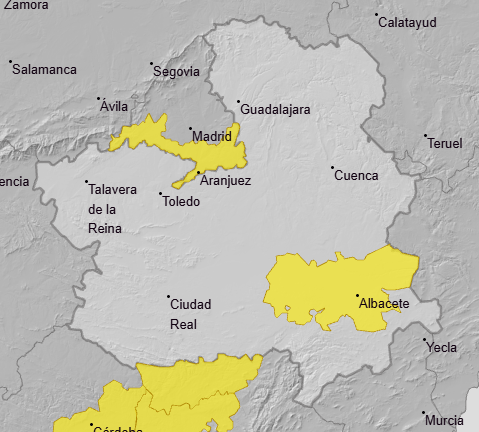 112clm's tweet photo. #BuenosDias Comenzamos semana y comenzamos mes. Damos inicio a junio de nuevo con altas temperaturas. La @AEMET_CLaMancha activa aviso amarillo por temperaturas máximas para esta jornada de lunes en La Mancha albaceteña. Tomen precauciones y feliz jornada. #112clm https://t.co/rLHzFdQgyp