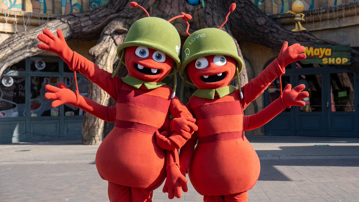 Androland's tweet photo. Plopsaland accueille Arnie &amp; Barney, les célèbres fourmis de Maya l’Abeille - https://t.co/aqnuMrfu2I https://t.co/9H1fr2S5lf