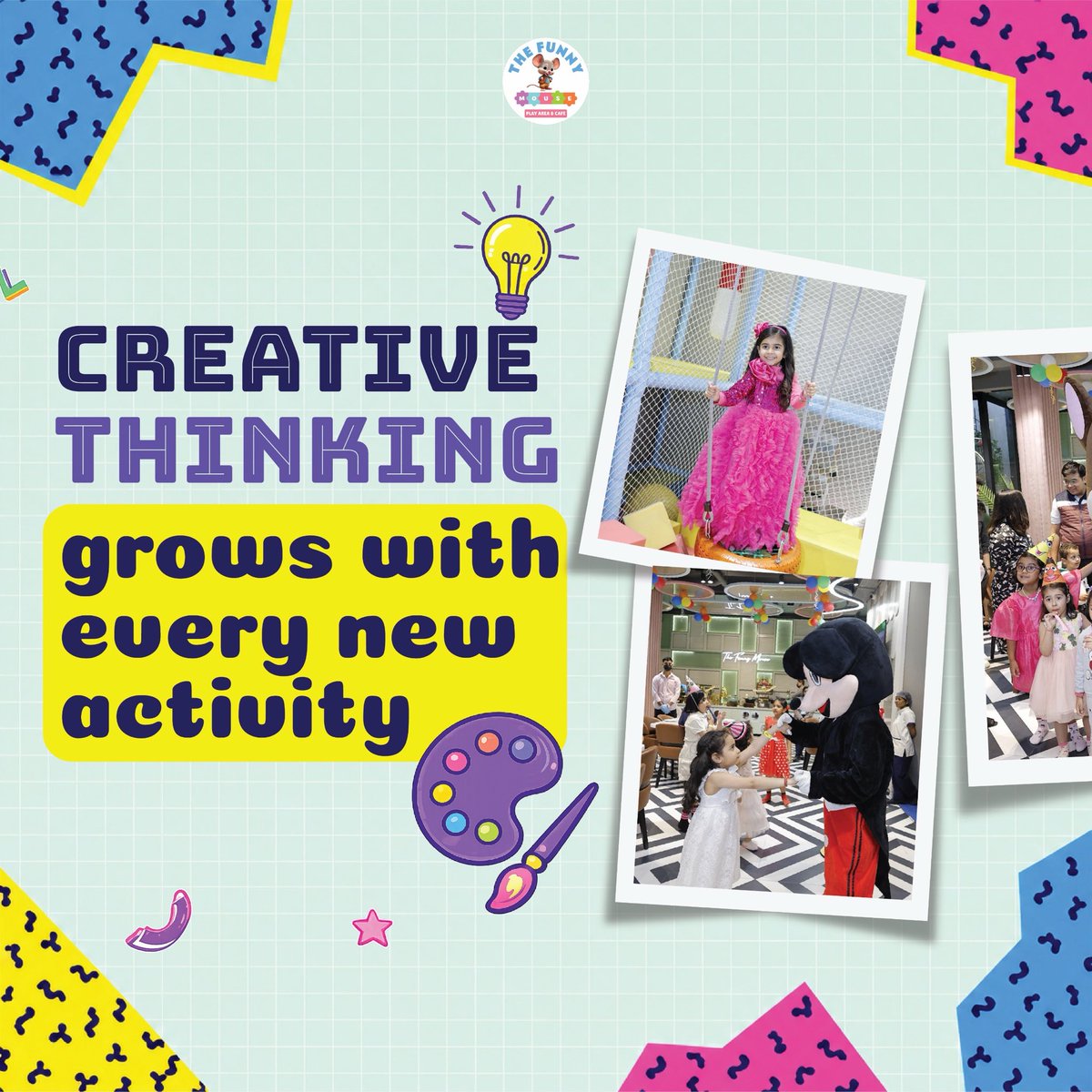 The_Funny_Mouse's tweet photo. If your child could learn one life-changing skill, what would it be? 🎨🧠✨
At @the_funny_mouse we believe every little moment is a chance to learn something big from creativity and confidence to teamwork and curiosity 
Tell us in the comments 
Which skill should kids learn here? https://t.co/s4Jjd3gqXb