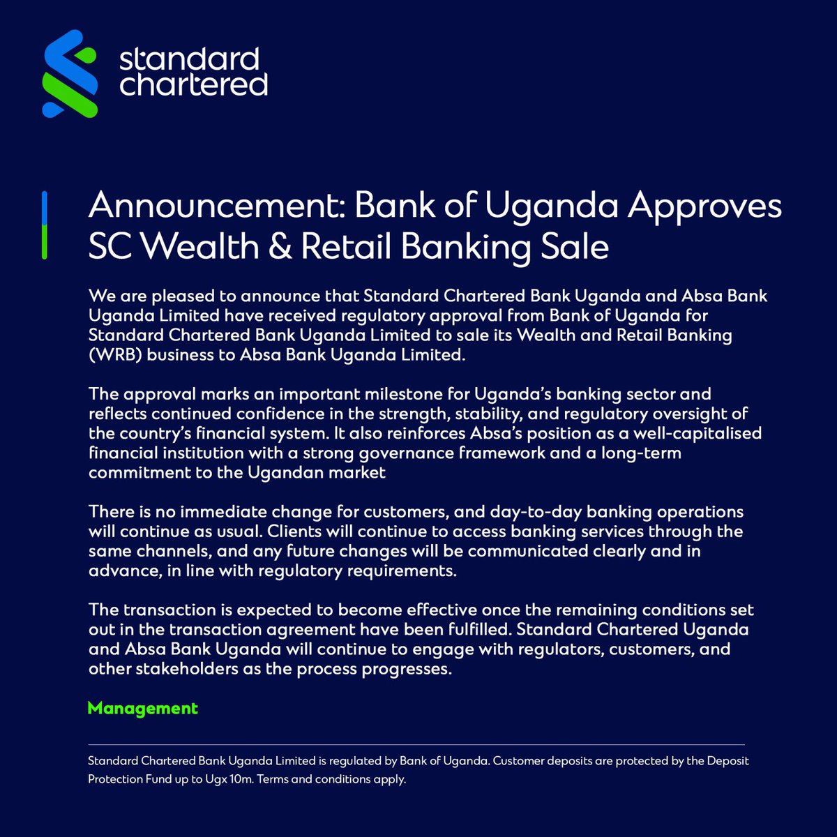 Standard Chartered UG tweet media