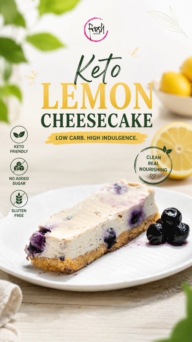 freshpress82318's tweet photo. Low carb. High indulgence. 🍋✨
Our Keto Lemon Cheesecake proves healthy desserts can be seriously delicious.
#FreshPressery #KetoDesserts #KetoCheesecake #LemonCheesecake #SugarFreeDesserts #GlutenFreeDesserts #HealthyDesserts #HealthyCafeBangalore #KoramangalaCafe https://t.co/3fKN58LOT1