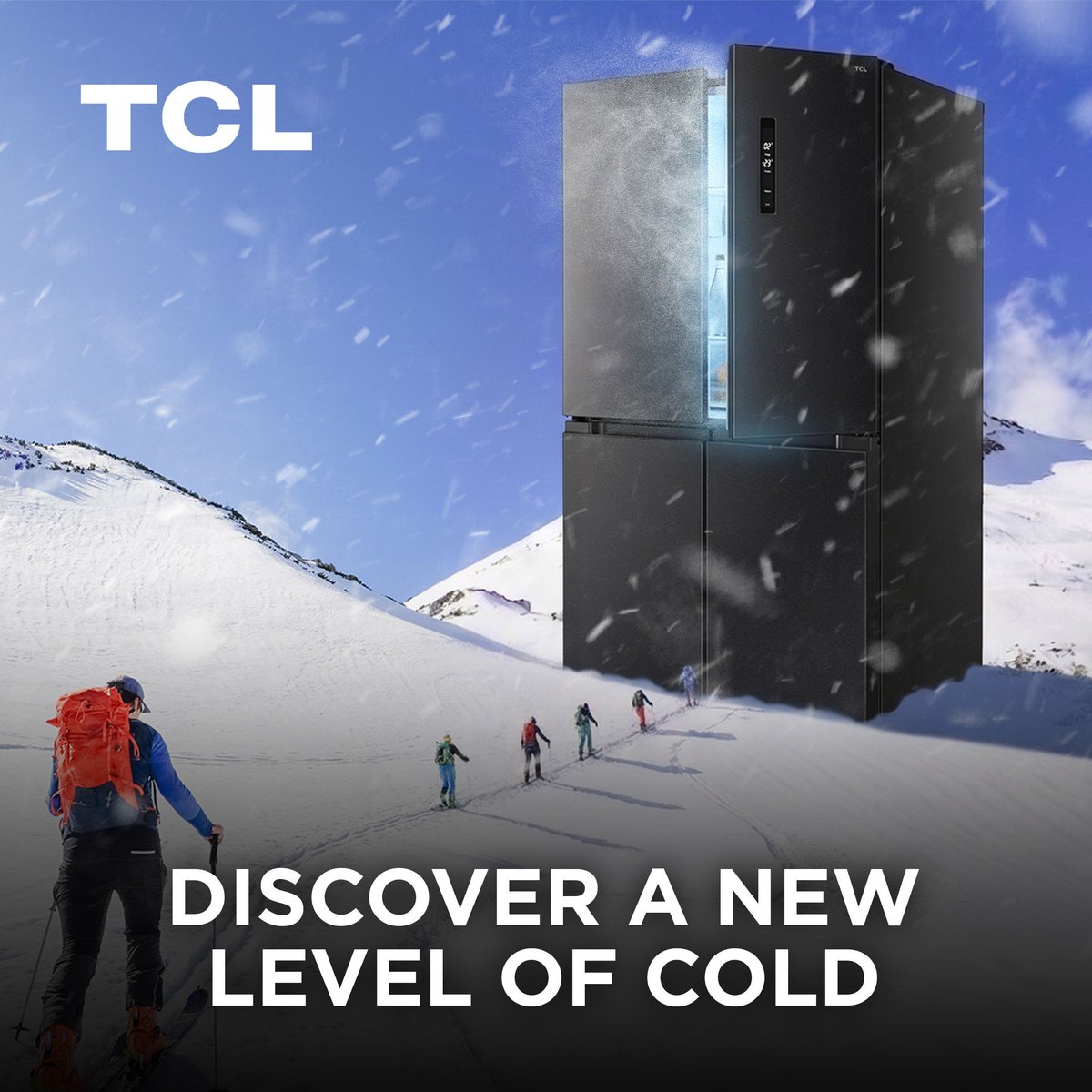 AUTCL's tweet photo. What's waiting at home hits different after a big day out. ❄️

The TCL TRF590QB Quad Door Fridge keeps everything fresh, organised and ready to go, because after a big day out, the last thing you need is an empty fridge. 🙌

#TCL #Fridge #HomeAppliances #Refrigeration https://t.co/cxUjzL7BIw