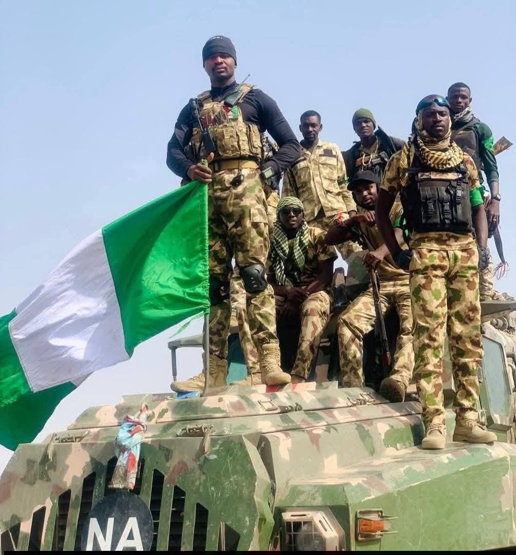 Pressman2040's tweet photo. 🇳🇬🪖MORNING, SOLDIER

Not the "rise and shine" kind. The honest kind.

You are tired. Maybe hungry. Maybe carrying more weight than your kit bag. But you are upright. That is not nothing.

The enemy woke up too. Same hate. Same plan. Same delusion that today might be different.

Let them believe it. Right up until the moment you prove them wrong.

You are not here because you are fearless. You are here because you decided that something matters more than your fear.

That is not weakness. That is the definition of courage.

NOW, CHECK YOUR CORNERS. CHECK YOUR CONSCIENCE. THEN CHECK YOUR RIFLE.

And move.