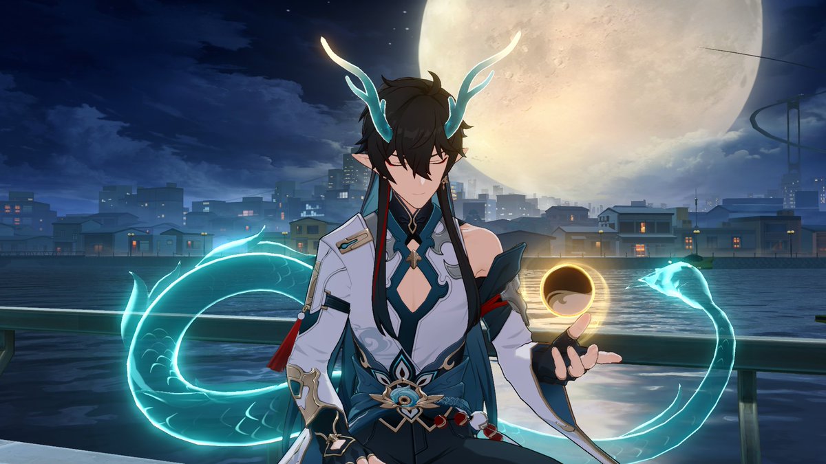 sevnightmode's tweet photo. I thought about Scalegorge Waterscape and Dan Heng's omega nest (if only we could use other characters on the Express 😔), but decided this is the perfect wishing spot. Good luck to everyone!! 🩵 https://t.co/oCYdvhmmpk