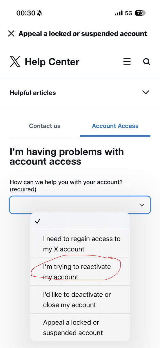 ichickyou's tweet photo. @techineru_4648 help center > about suspended account > how to unsuspend your X account > เลือก file an appeal > เลือก account access พอมาถึงหน้า account access  ตามนี้ได่เลยค้าบบ แล้วก็ส่งเมล🙂‍↕️🙌🏻 https://t.co/gQLX9ZI6FD