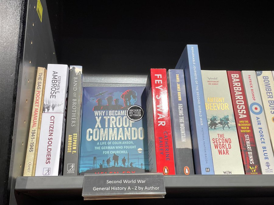 DrHelenFry's tweet photo. One of the most moving biographies I’ve written: the story of Colin Anson, a young German refugee who volunteered for Britain’s elite X-Troop Commandos and fought with such distinction.

Based on extensive interviews with Colin himself:
https://t.co/nYsgkZENIb https://t.co/tMAVw7zTrd